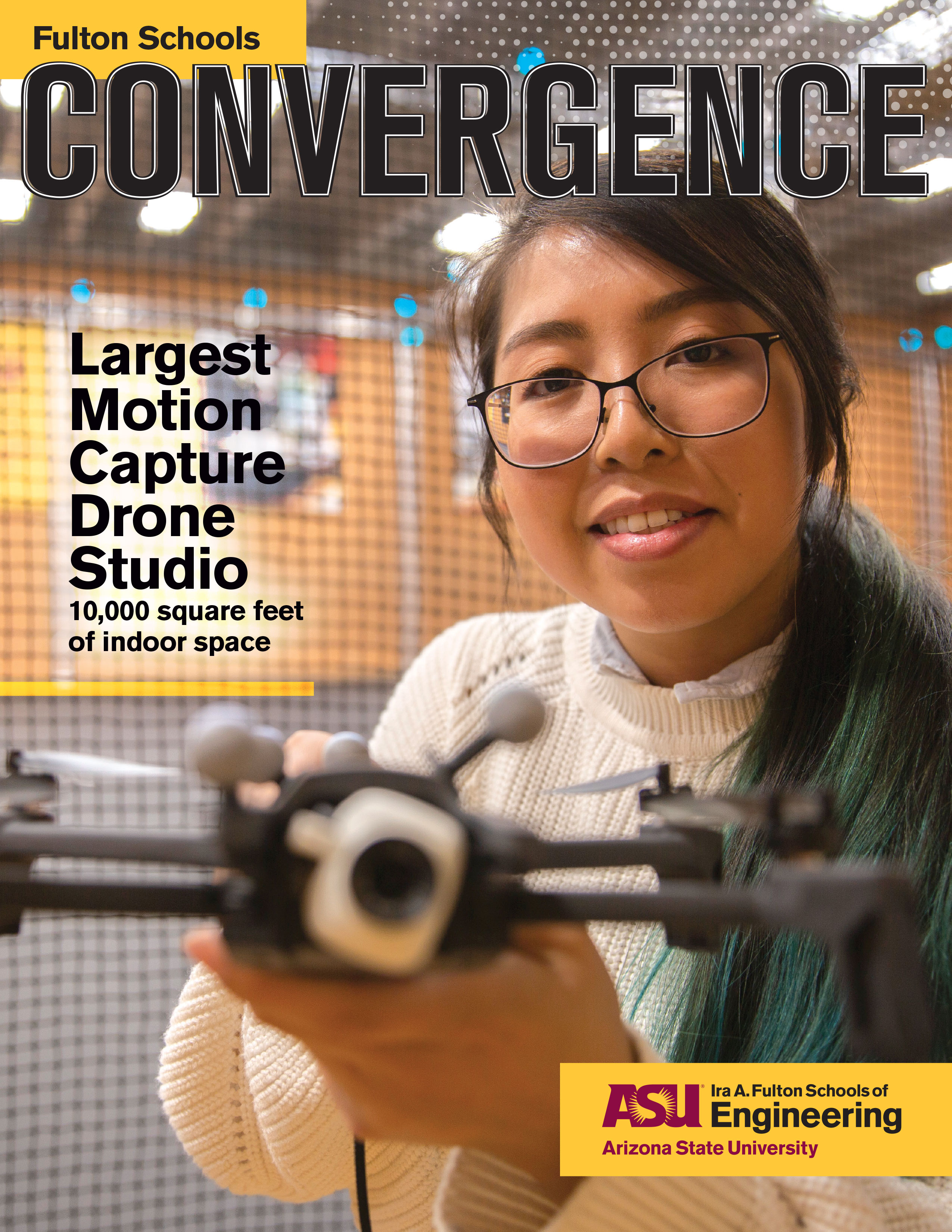 Convergence -- the magazine of the Ira A. Fulton Schools of Engineering, spring 2019 cover