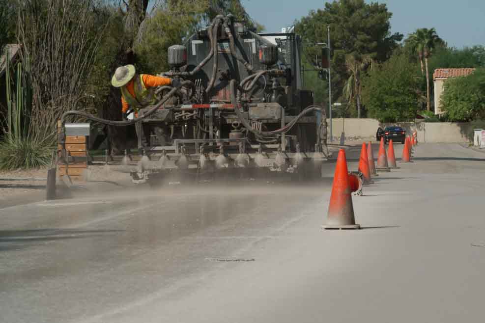 Trying to cool off neighborhoods with a new kind of road surface