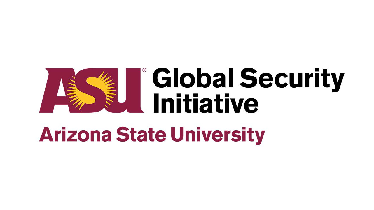 Logo for the ASU Global Security Initiative center.