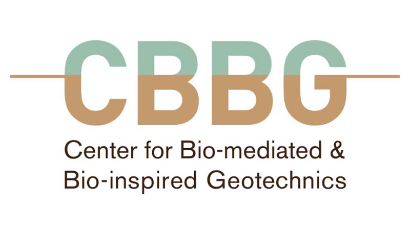 CBBG Logo: Center for Bio-Mediated and Bio-Inspired Geotechnics