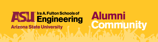 Email header image for the ASU Engineering Alumni Community newsletter
